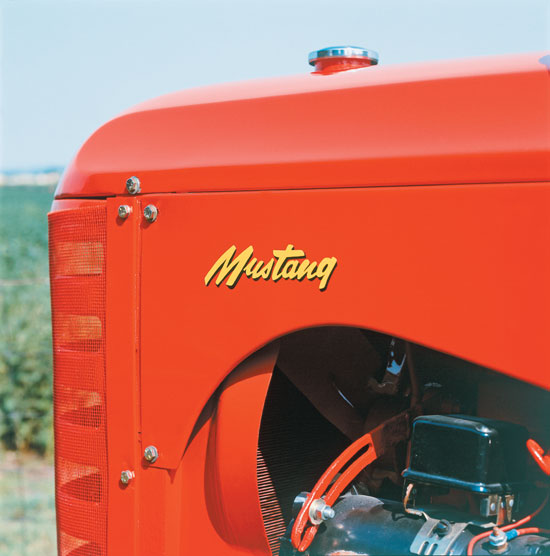 The Mustang could also be ordered configured for distillate fuel and with optional narrow front ends.